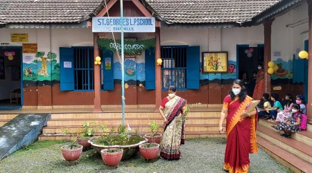 St George Lower Primary School in Kochi. (Express Photo)  