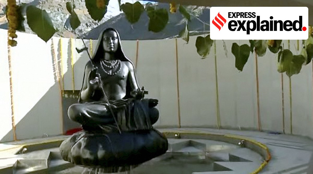 Adi Shankaracharya, life of Adi Shankaracharya explained, Who is Adi Shankaracharya, Modi in Kedarnath, narendra modi Adi Shankaracharya statue, indian express
