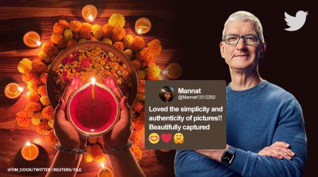 happy diwali, diwali 2021, happy diwali 2021, happy deepavali, tim cook, tim cook diwali, apple ceo share indian photographer pictures, apple ceo diwali wish, indian express