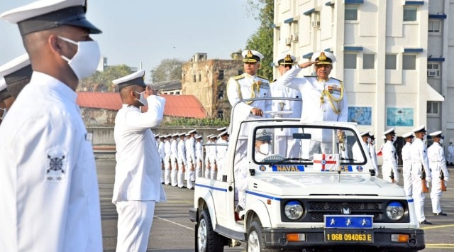 Vice Admiral A B Singh Takes Over Western Naval Command Mumbai News The Indian Express 