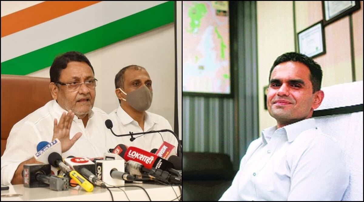 Malik (left) said that the uber-expensive clothes worn by Wankhede (right) were beyond the reach of an honest and upright officer and this lifestyle was funded through extortion money. (File Photos)