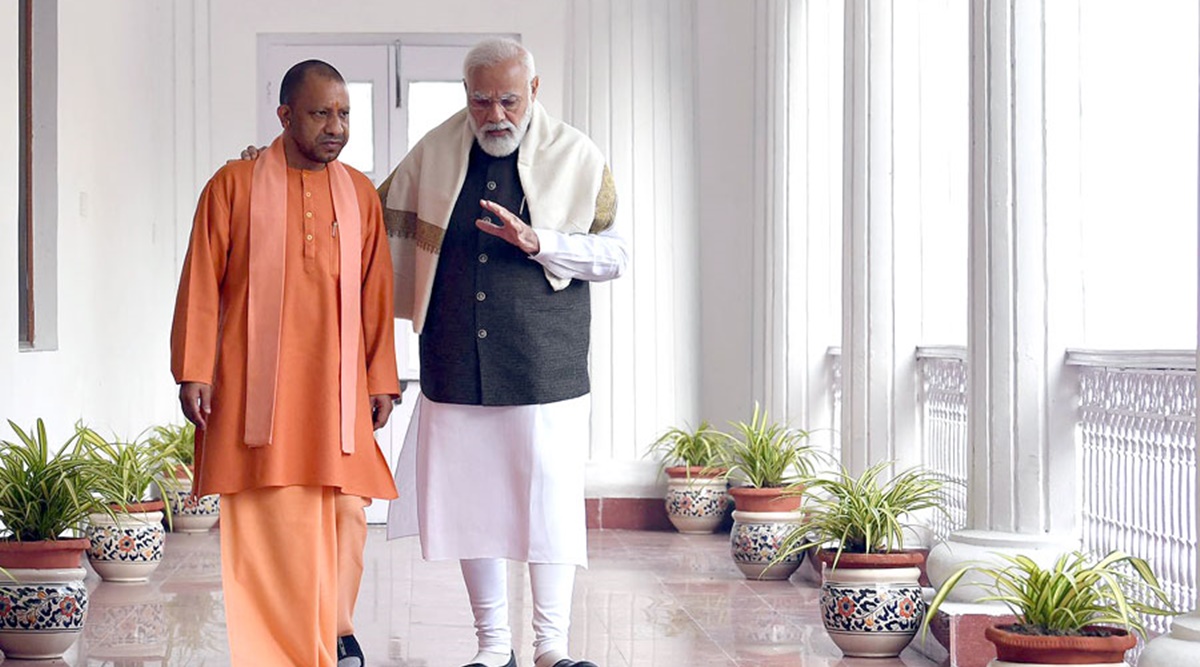 Uttar Pradesh CM Yogi Adityanath and Prime Minister Narendra Modi are gearing up for the upcoming Assembly elections in state. (Twitter/Yogi Adityanath)