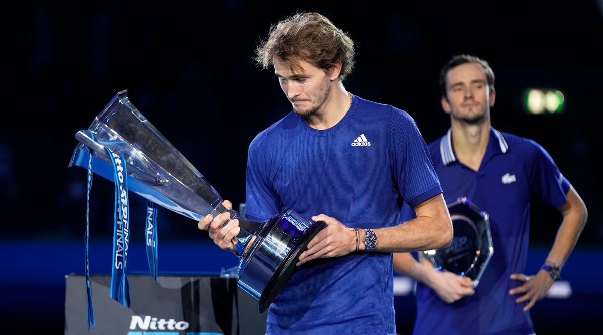 Alexander Zverev downs Daniil Medvedev to win second ATP Finals crown