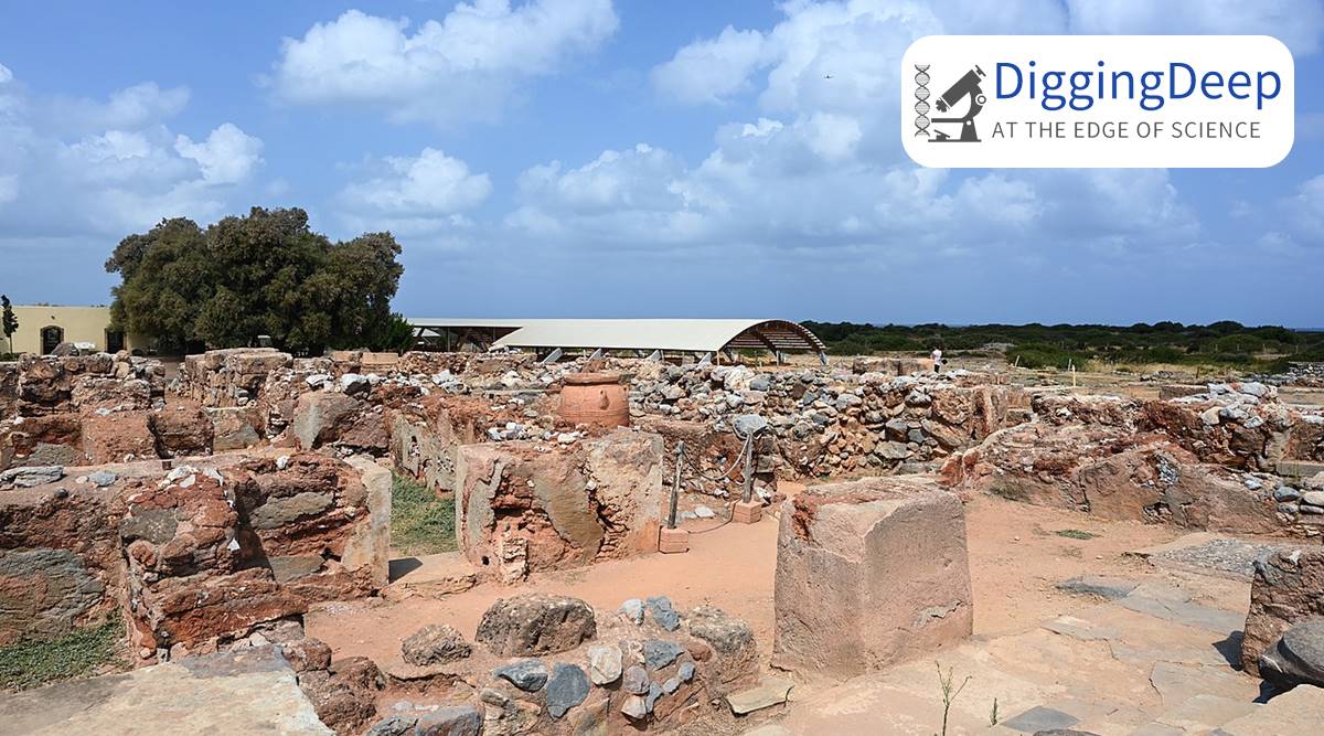 Minoan Palace at Malia, Crete, Greece.
