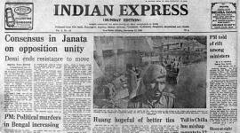 Janata Party president Chandra Shekhar, Morarji Desai, Indira Gandhi, Sunil Gavaskar and Krishnamachari Srikanth and Dilip Vengsarkar, Lok Dal MP, George Fernandes, editorial, Indian express
