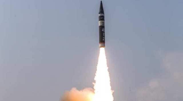 Agni-P is a new generation advanced variant of Agni class of missiles. (Source: Twitter/@ANI)