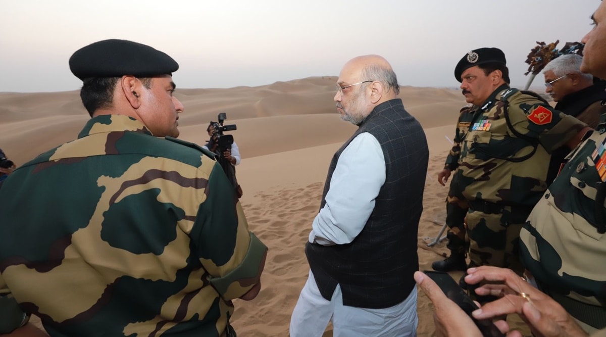 Amit Shah in Jaisalmer (Twitter/Amit Shah)