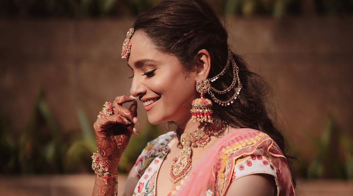 Ankita Lokhande&#39;s lehenga for mehendi ceremony took 45 days to make; see pics | Lifestyle News,The Indian Express