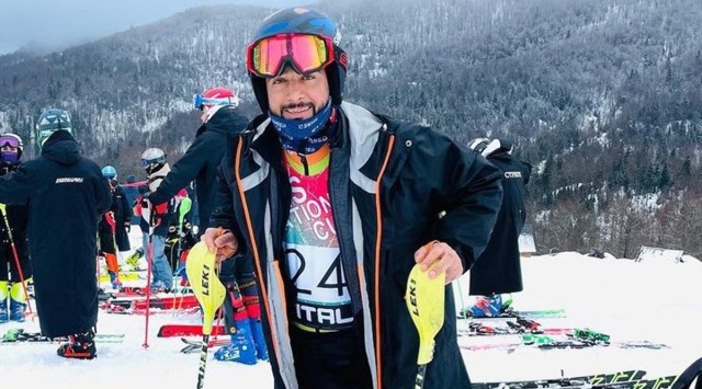 Alpine skier Arif Mohammed Khan. (Twitter/jswsports)