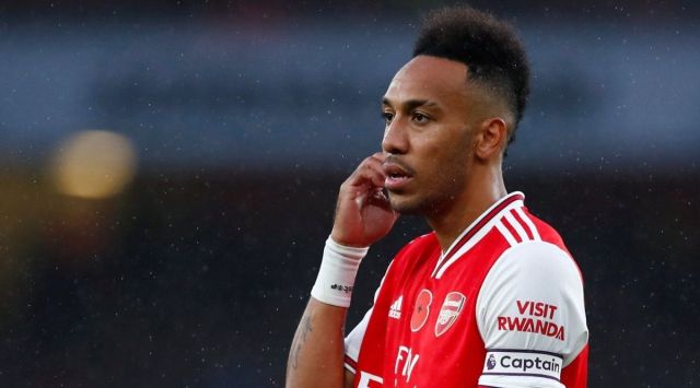 Pierre-Emerick Aubameyang has been diagnosed with heart lesions at the African Cup of Nations in Cameroon (Twitter/Chris Wheatley)