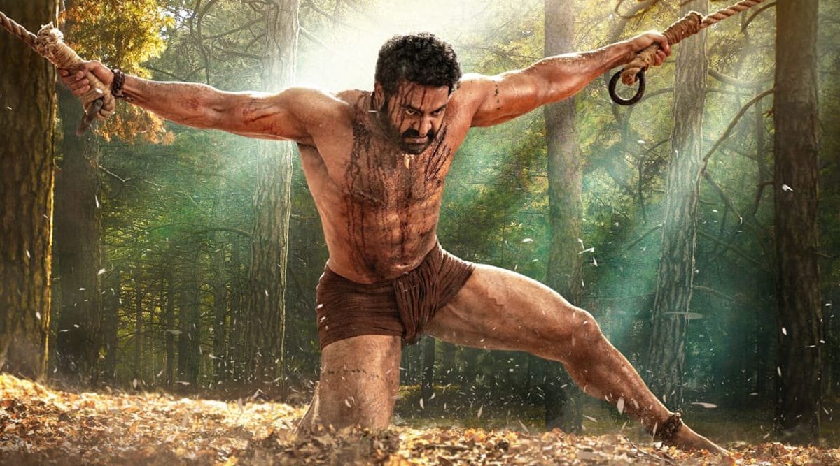 RRR posters: Ram Charan, Jr NTR are ripped as they transform into Bheem