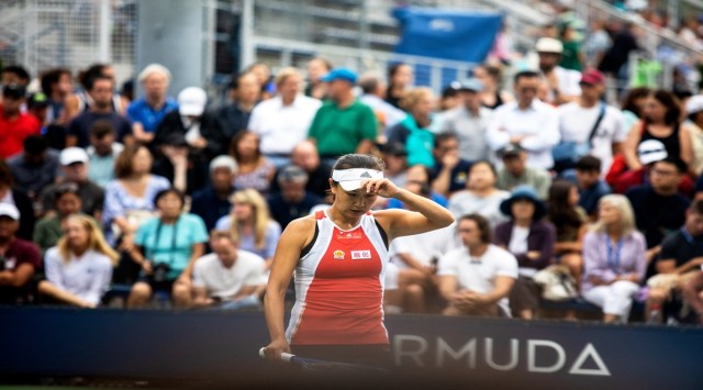FILE — Peng Shuai of China during a U.S. Open qualifying match against in Queens on Aug. 23, 2019. Within China, the tennis star Peng Shuai’s #MeToo allegations have been systematically purged from social media. (Demetrius Freeman/The New York Times)