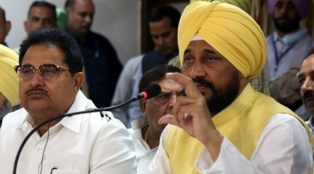 Punjab CM Charanjit Singh ChannI, while on a tour of Pathankot district on Friday, also attacked former CM Captain Amarinder Singh for his ‘myopic mindset towards the poor and common man'. (Express file photo by Gurmeet Singh)