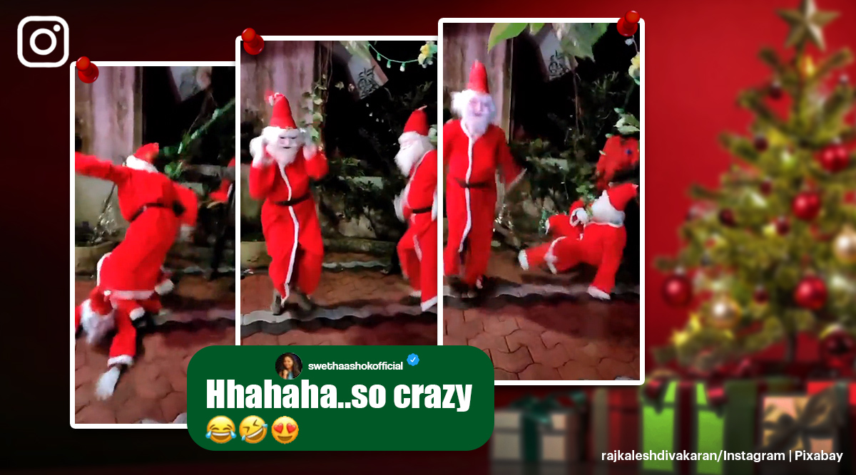 Viral video of two sloppy Santas dancing in Kerala fills internet with  laughter | Trending News - The Indian Express