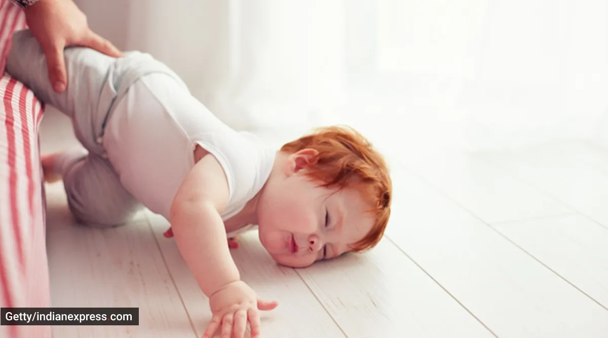 Here’s what parents should do if their baby falls off the bed