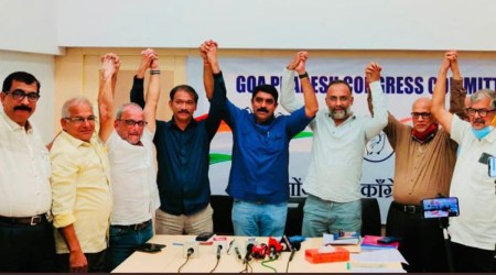 The announcement comes 18 days after GFP president Vijai Sardesai met senior Congress leader Rahul Gandhi in Delhi and extended his support to the Congress in Goa. (Twitter/INCGoa)