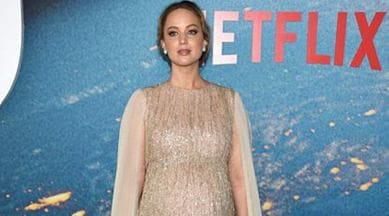 Jennifer Lawrence Wore a Sheer Gown for Her Post-Baby Red Carpet Debut