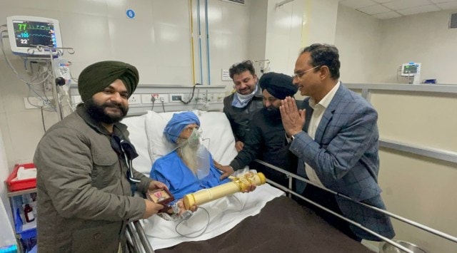 Prof Kartar Singh was awarded Padma Shri for his immense contribution to the field of music. Owing to his health issues, he could not attend the function in Delhi.
(Express photo)