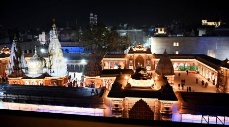 The inauguration of the temple, under the 'Divya Kashi, Bhavya Kashi' programme, will be live telecast on LED screens at 579 taluka centres and 41 district-level centres. (PTI)