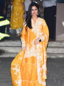 Katrina Kaif leaves for her wedding in this lovely attire