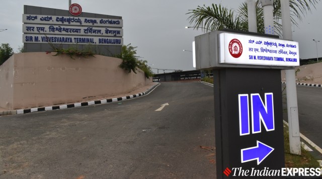 In December last year, the government had renamed the terminal after the state’s visionary engineer Sir M Visvesvaraya. (Express photo: Jithendra M)