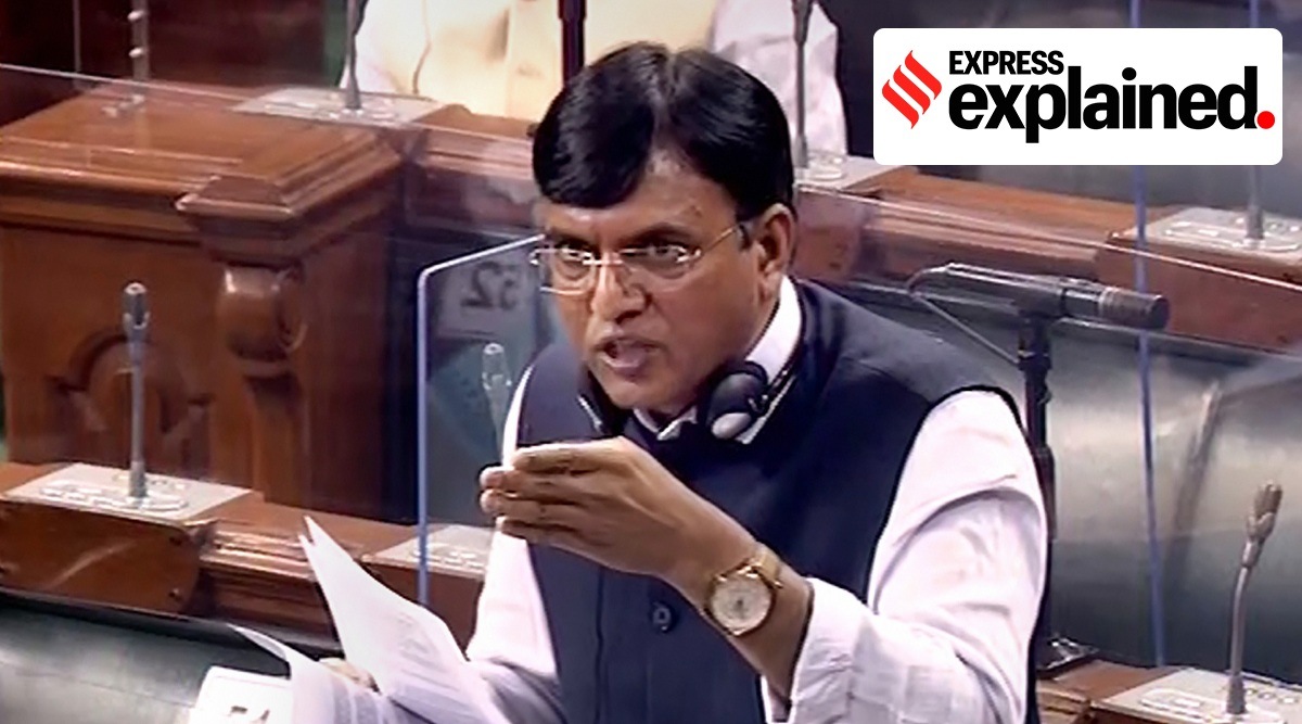 Health Minister Mansukh Mandaviya speaks in Lok Sabha. (LSTV/PTI)