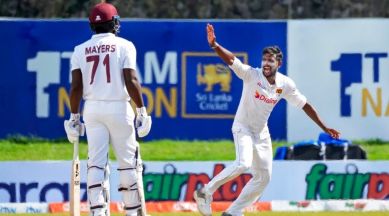 West Indies 69-1 after dismissing Sri Lanka for 204 on Day 2