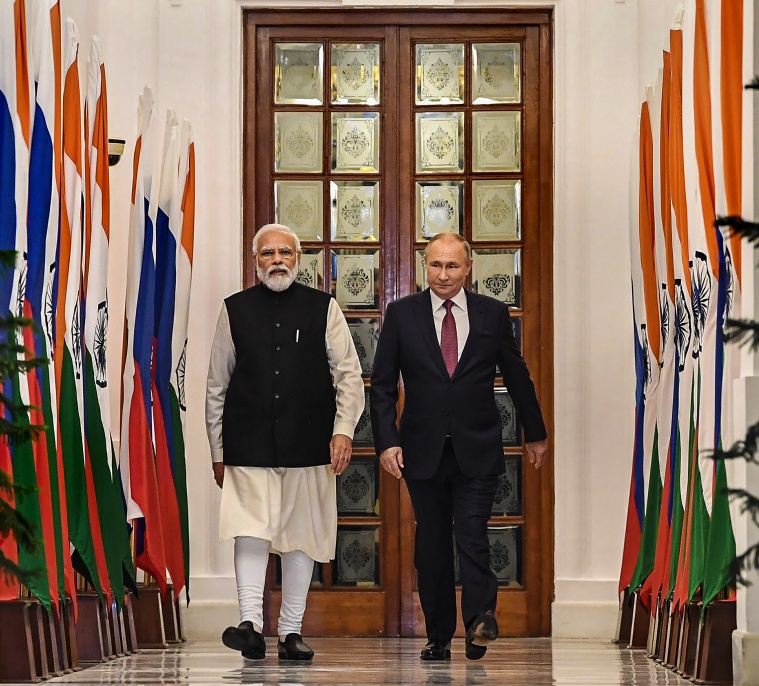 vladimir putin visit to india