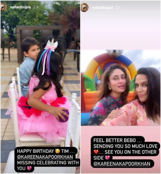 Neha Dhupia- taimur- Kareena Kapoor