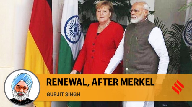 Angela Merkel and Prime Minister Narendra Modi. 
