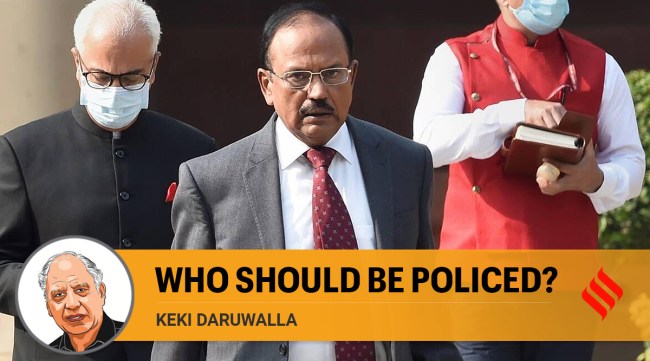 NSA Ajit Doval at Parliament during its Winter Session, in New Delhi (PTI)