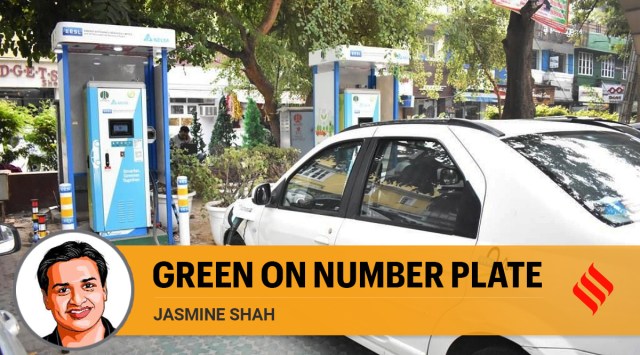 Electric charging station in New Delhi