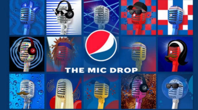 NFTs depict a microphone-like character with additional features such as hairstyles, sunglasses, and more. (Photo: Pepsi)