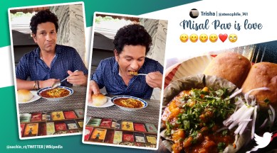 Sachin Tendulkar, Misal Pav, Indian cricket, cricket, Maharashtra food, street food, social media viral, indian express