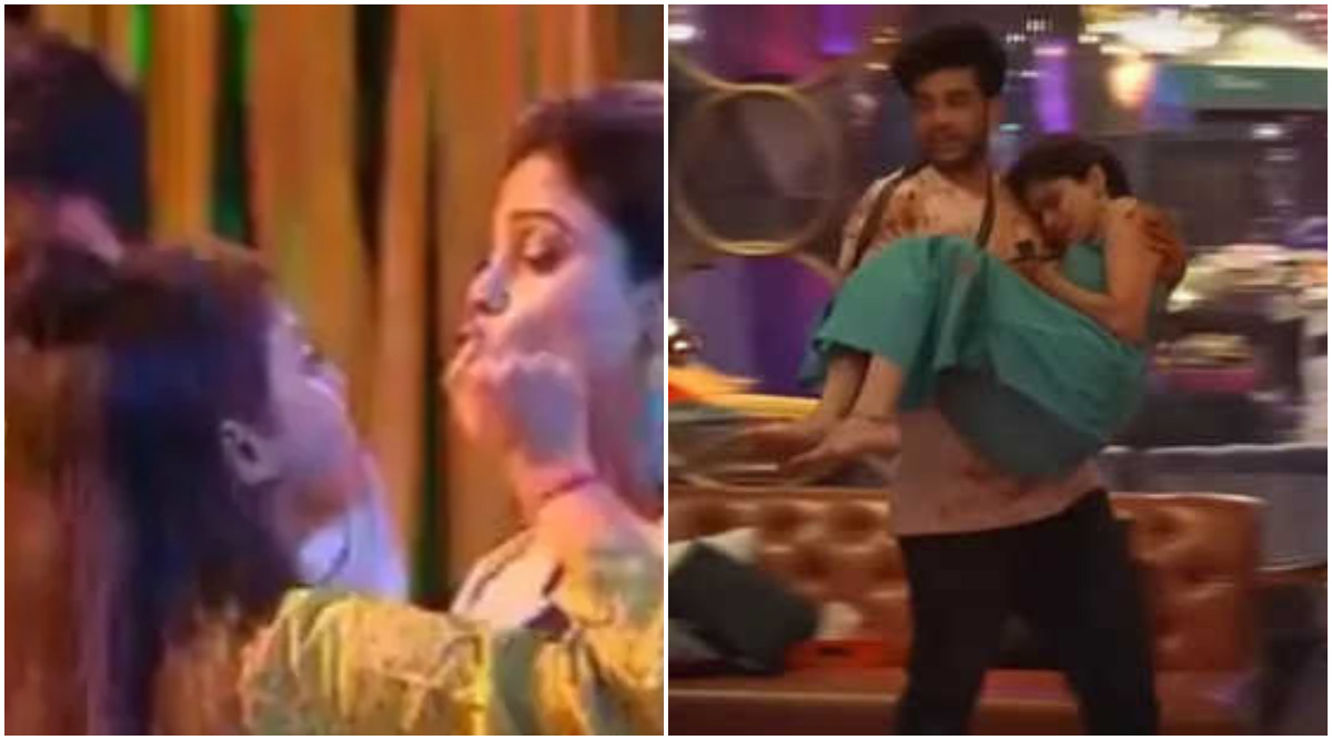 Shameta Shetty Sex Mms Video - Bigg Boss 15: Shamita Shetty faints after physical fight with Devoleena  Bhattacharjee, Karan Kundrra rushes to help her. Watch video | The Indian  Express