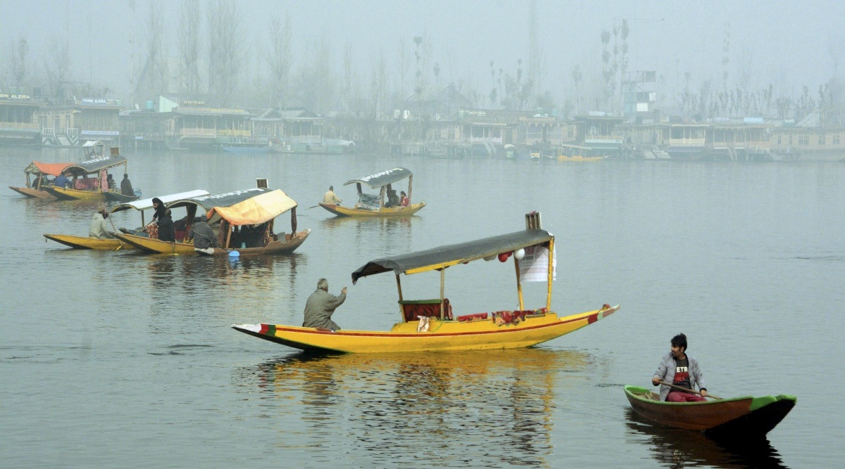 The minimum temperature plummeted several notches below the freezing point in several cities, including Srinagar.  (PTI Photo)
