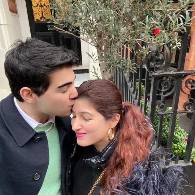Twinkle Khanna with son