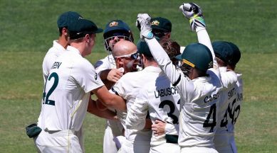 Nathan Lyon, AUS vs SL, Usman Khawaja, Travis Head, David Warner, Marnus Labuschagne, Niroshan Dickwella, Dimuth Karunaratne