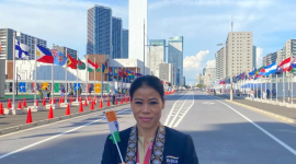 MC Mary Kom, Mary Kom , boxer, boxer MC Mary Kom, MC Mary Kom boxer, Olympics Bharat's National Health Fest, sports news, indian express