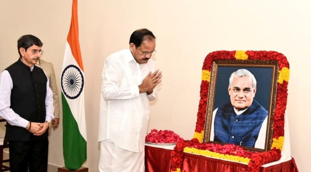 Vajpayee's birth anniversary is also observed as 'Good Governance Day' since 2014. (Twitter/@VPSecretariat)