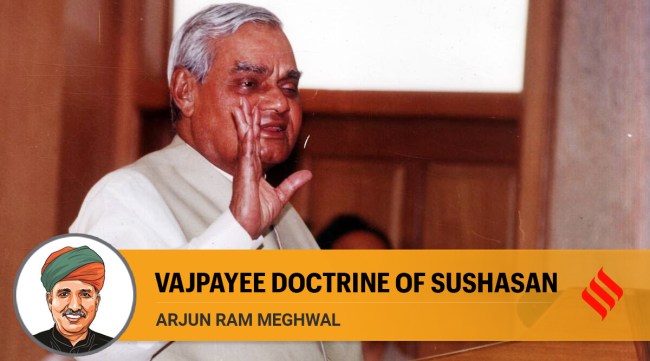 Atal Behari Vajpayee walked the talk of good governance by undertaking several initiatives at the dawn of the 21st century. (Express Archive)