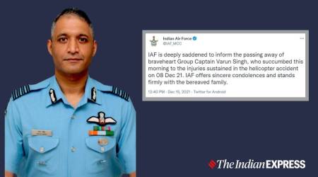 iaf chopper crash survivor group captain varun singh