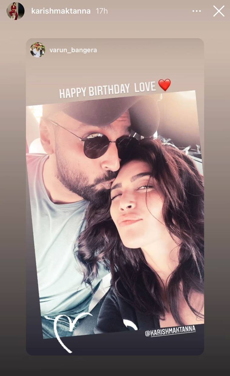 varun bangera with karishma tanna