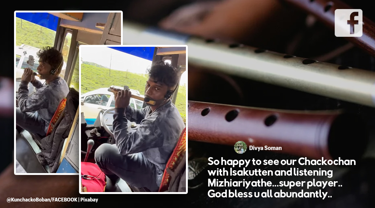 Kunchacko Boban, driver plays flute, Malayalam actor, Niram movie, social media viral, indian express