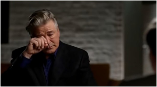 Alec Baldwin breaks down during an interview with George Stephanopoulos. (Photo: Screengrab/YouTube)