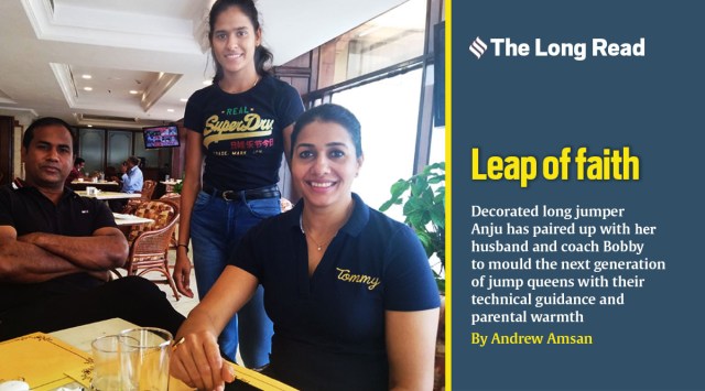 Anju Bobby George (R) was recently named ‘Woman of the Year’ by World Athletics. (Express Photo by Andrew Amsan)