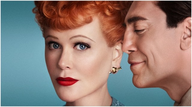 Nicole Kidman and Javier Bardem on the poster for Being the Ricardos, written and directed by Aaron Sorkin. (Photo: Amazon Prime Video)