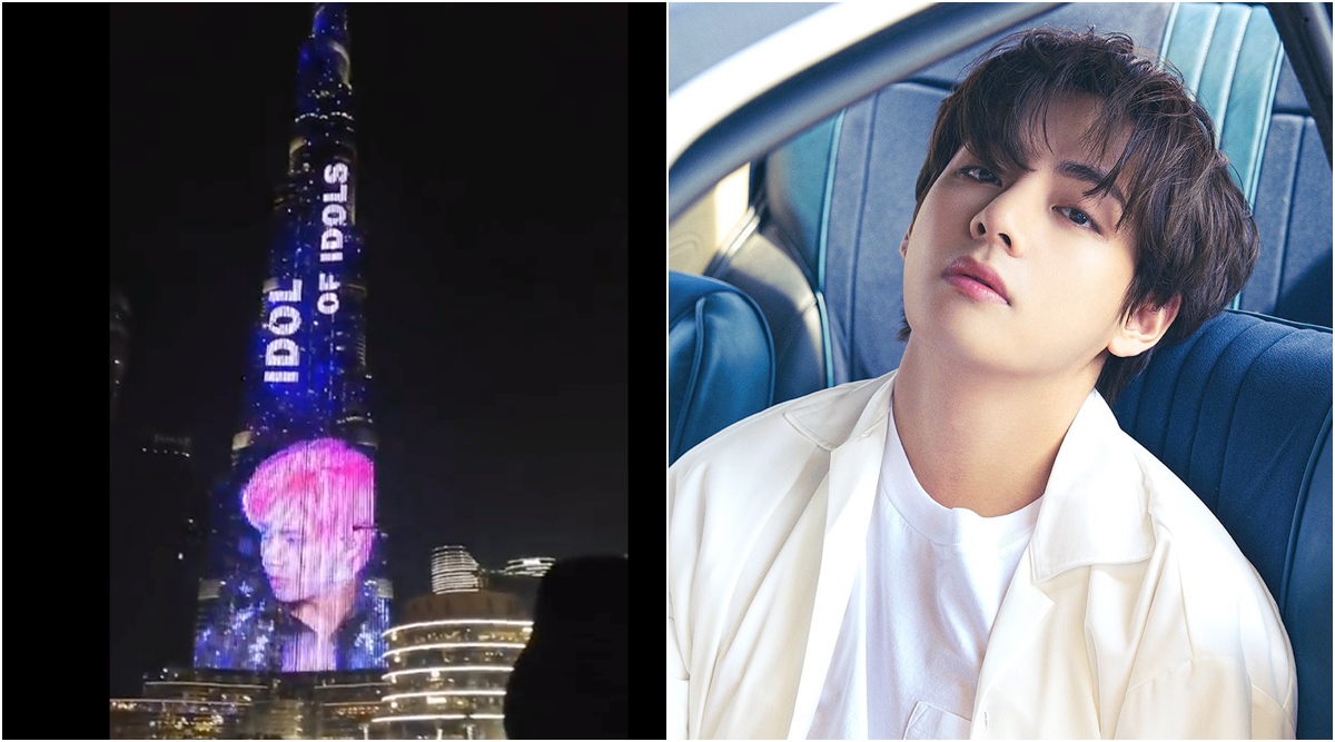BTS' V gets a special birthday gift from fans as they light up ...