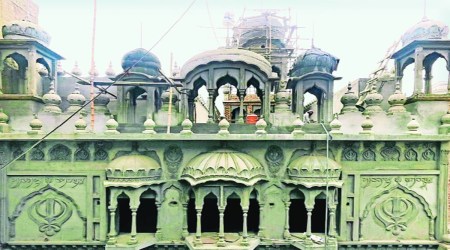 The gurdwara in Sindh. Express photo