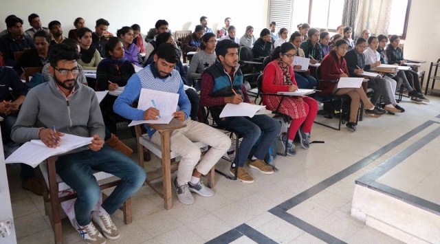 In CAT 2021, a total of 1.24 lakh men took the exam as compared to only 66, 850 women. (Express Photo by Kamleshwar Singh/Representational Image)